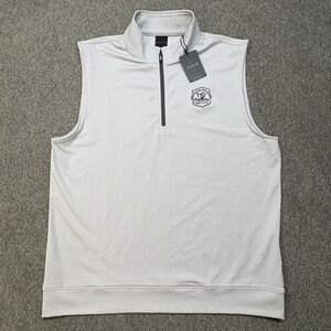 DUNNING Golf 1/4 Zip Vest MEN'S L Petaluma Country Club NWT